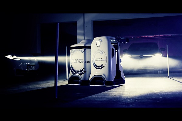 Volkswagen Group Components previews mobile charging robot